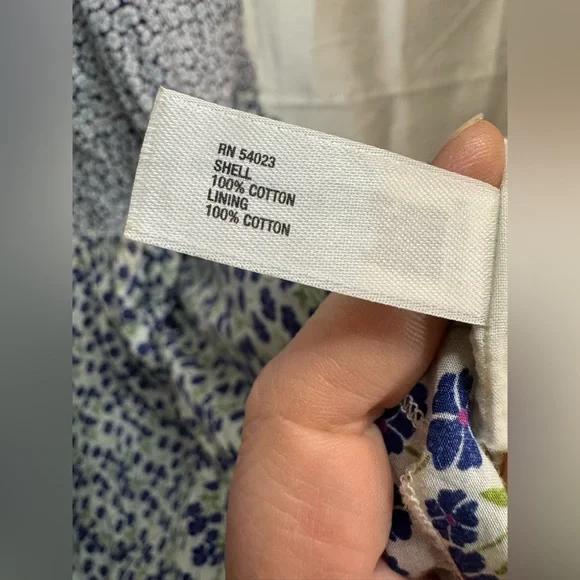 Floral tiered Maxi Dress in Blue and White - Picture 7 of 8